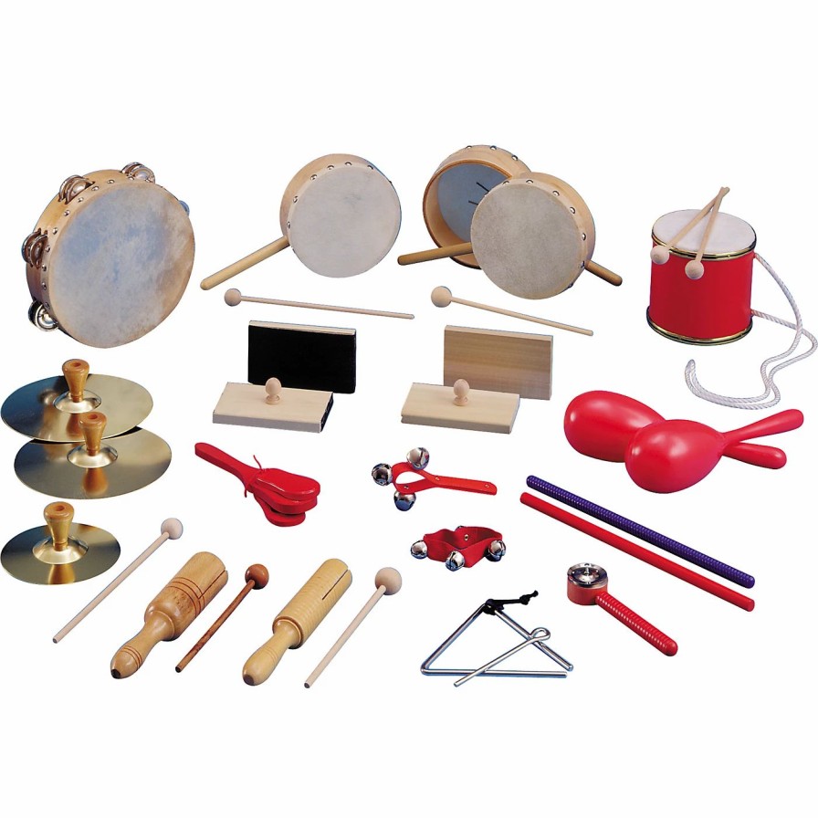 Classroom Rhythm Instruments * | Cheapest Trophy Trophy Deluxe 15-Player Rhythm Band Set