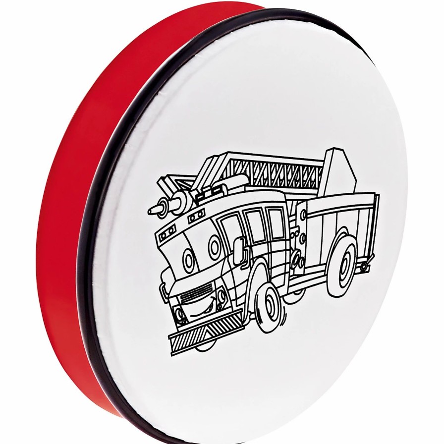 Classroom Rhythm Instruments * | Coupon Nino Nino Customizable Abs Hand Drum With Fire Truck Design