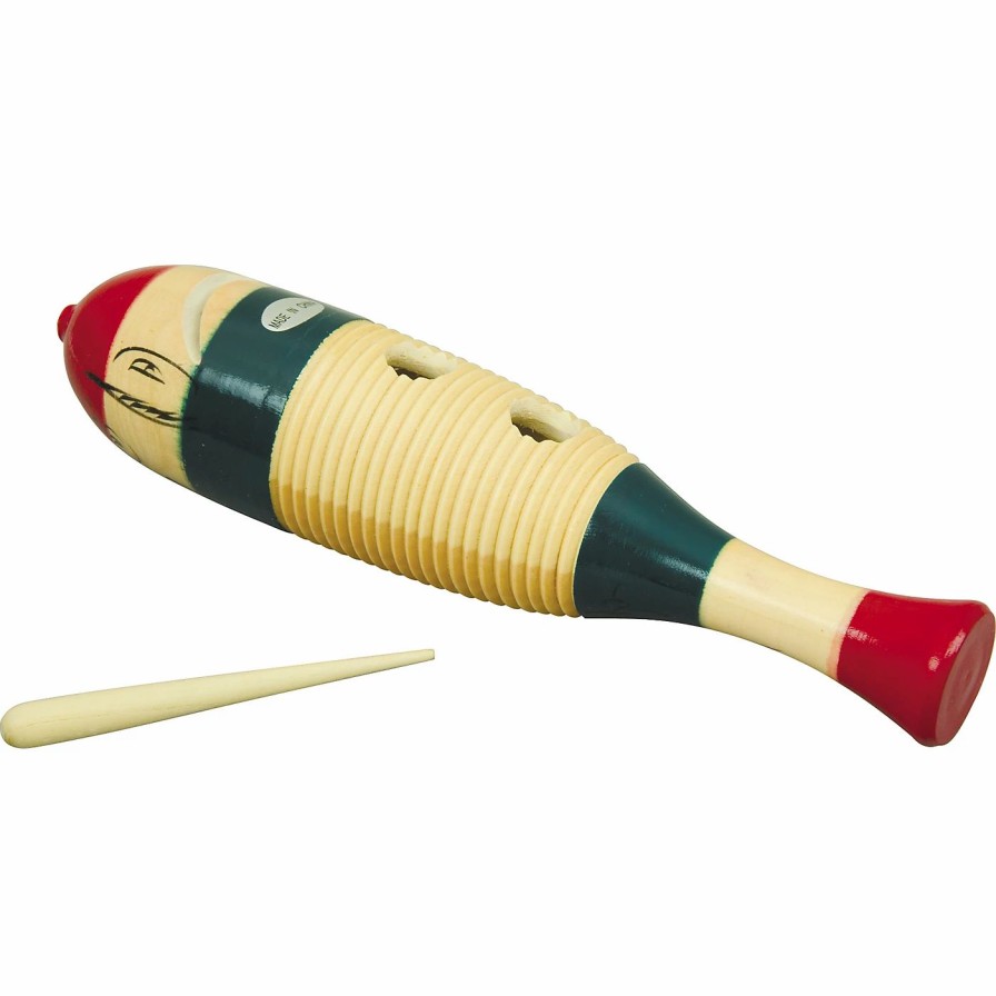 Classroom Rhythm Instruments * | Budget Rhythm Band Rhythm Band Traditional Wood Guiro With Scratcher