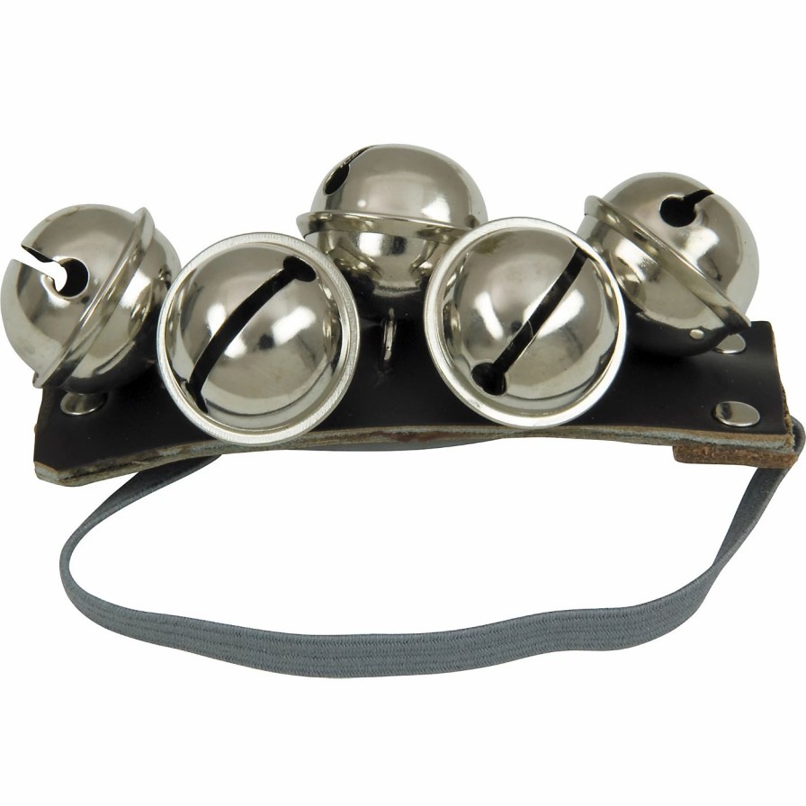 Classroom Tuned Percussion * | Discount Studio 49 Studio 49 Bells 5 Sleigh Bells With Elastic Sbg