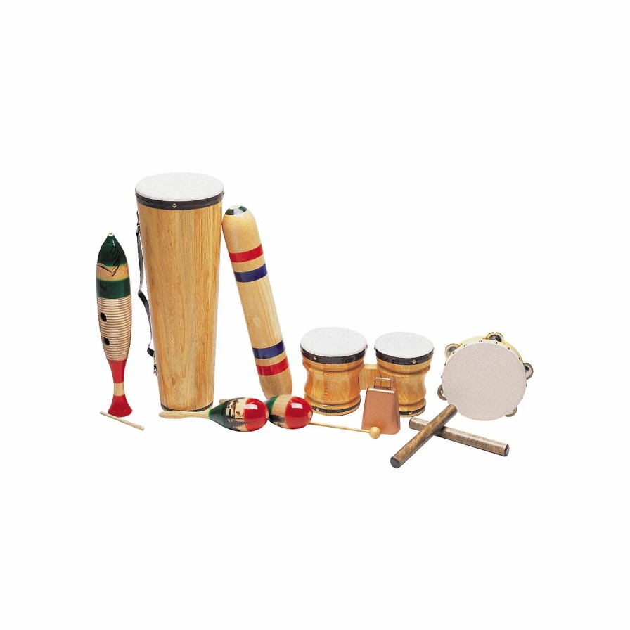 Classroom Rhythm Instruments * | Coupon Rhythm Band Rhythm Band Latin-American 8-Piece Junior Set