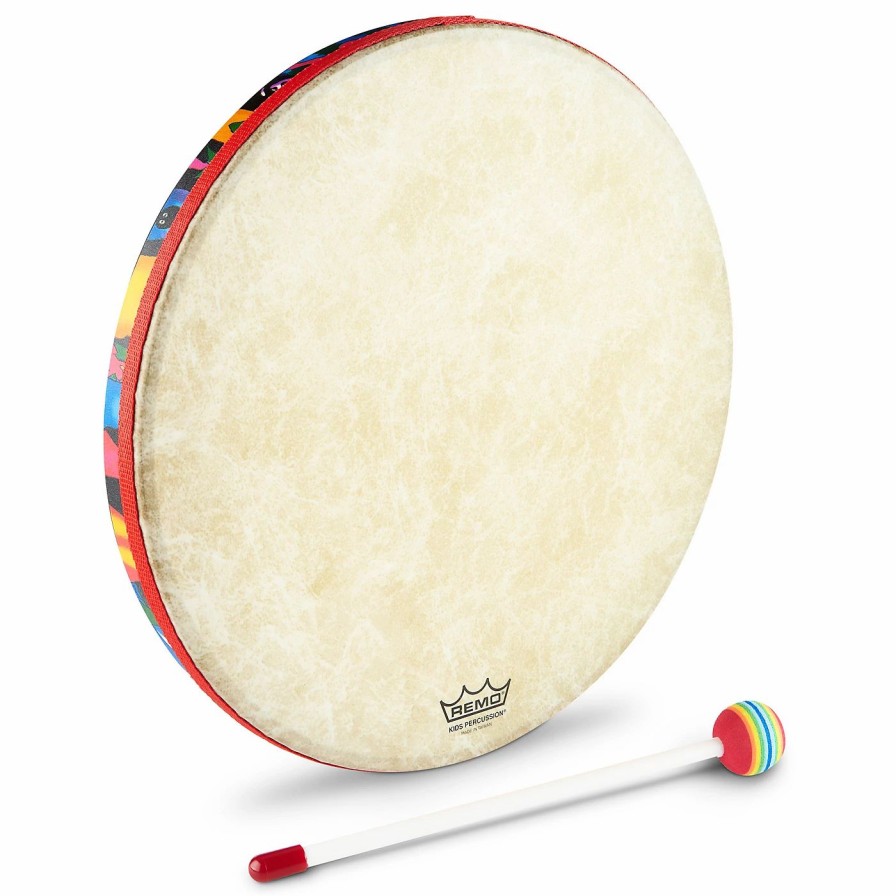 Classroom Rhythm Instruments * | Outlet Remo Remo Kids Percussion Hand Drums Rainforest 14 X 1