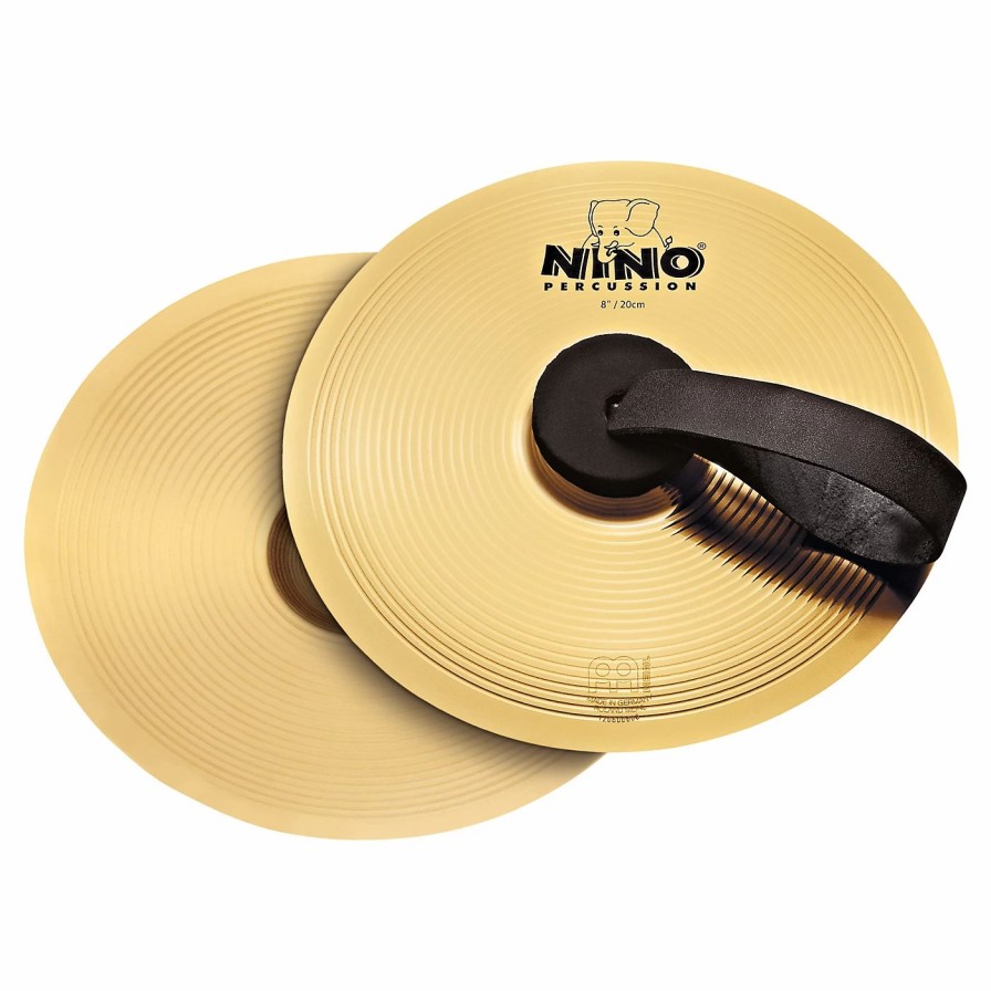 Classroom Rhythm Instruments * | Best Reviews Of Nino Nino Cymbal Pair Brass 8 In.