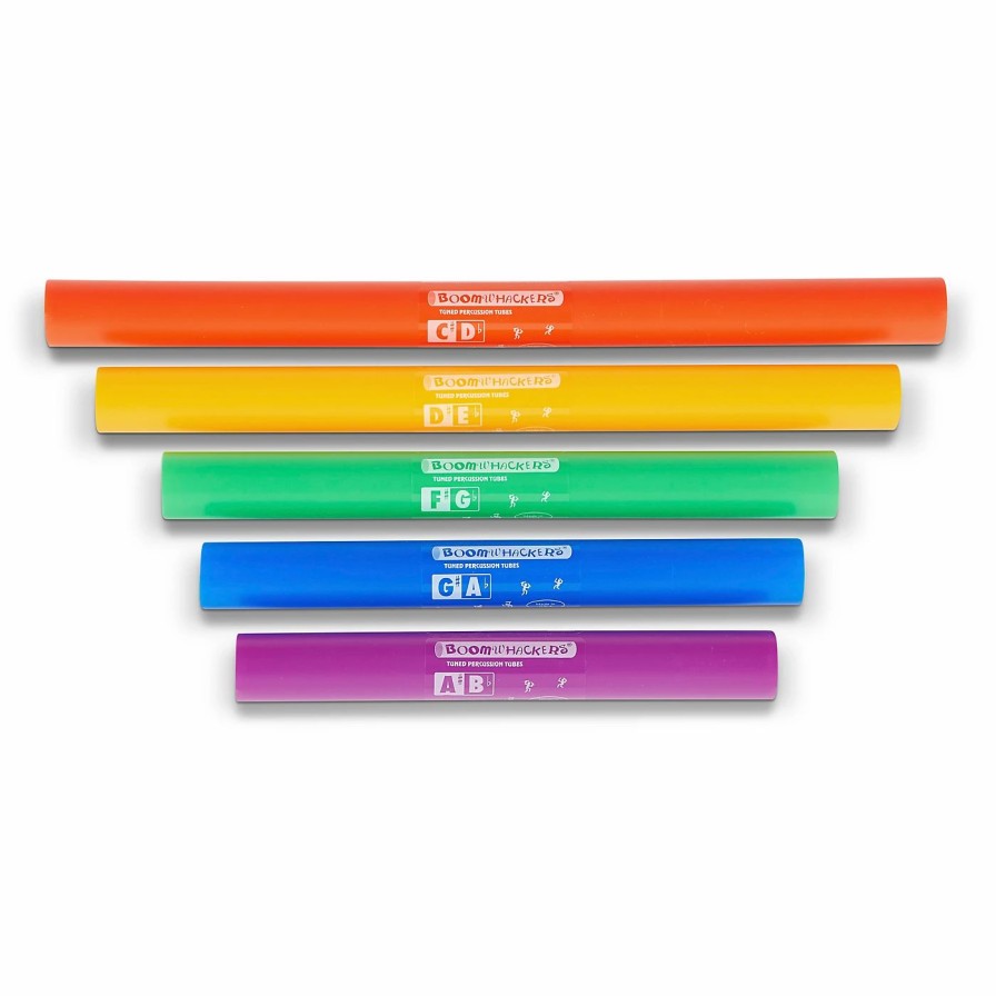 Classroom Tuned Percussion * | Buy Boomwhackers 5-Note Chromatic Set (Upper Octave) Boomwhackers Tuned Percussion Tubes