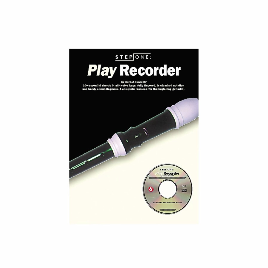 Recorders * | Budget Music Sales Music Sales Step One: Play Recorder (Book/Cd)