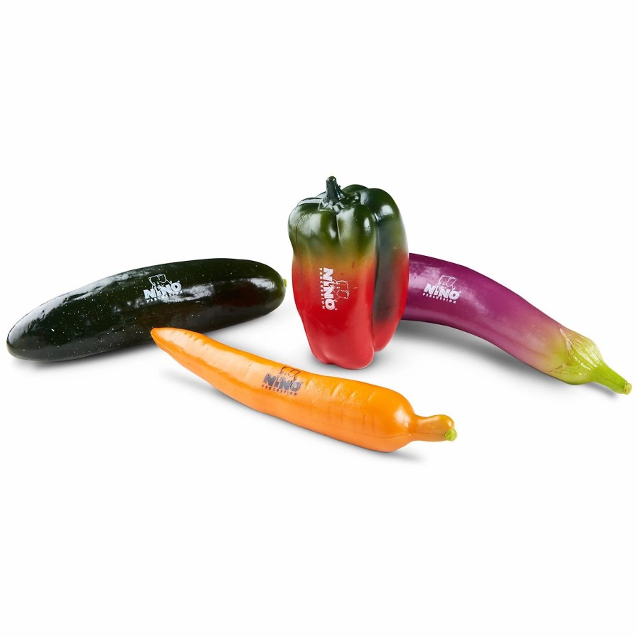 Classroom Rhythm Instruments * | Outlet Nino Nino 4-Piece Botany Shaker Vegetable Assortment