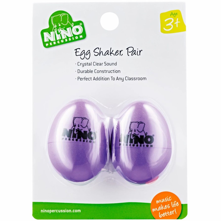 Classroom Rhythm Instruments * | Wholesale Nino Nino Plastic Egg Shaker Pairs Aubergine