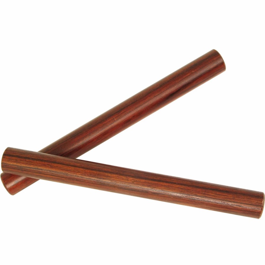 Classroom Rhythm Instruments * | Cheapest Trophy Trophy Rosewood Claves Set One Pair Rosewood