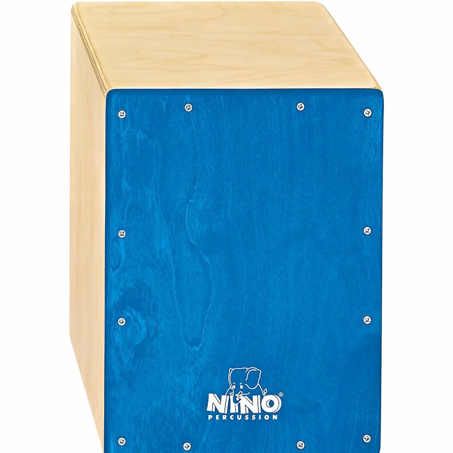 Classroom Rhythm Instruments * | Best Reviews Of Nino Nino Birch Cajon 13 X 9.75 In. Blue