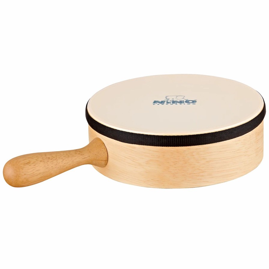 Classroom Rhythm Instruments * | Brand New Nino Nino 8 Hand Drum With Handle Synthetic Head Natural 8 In.