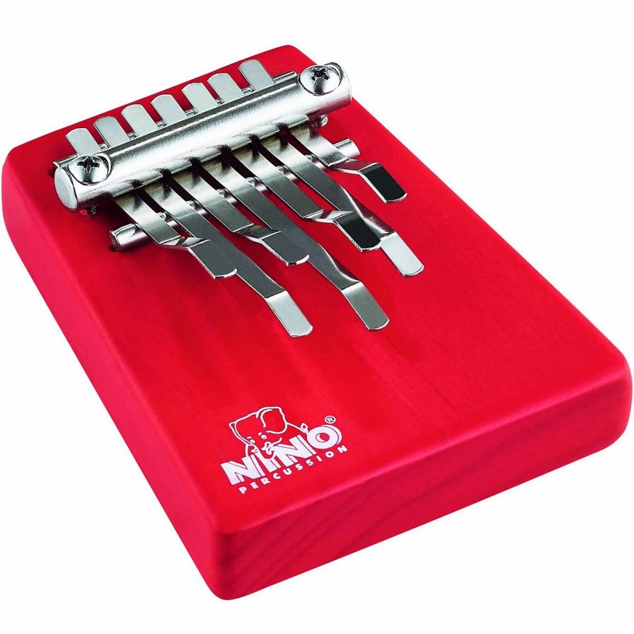 Classroom Tuned Percussion * | Budget Nino Nino Wood Kalimba Red Medium Red