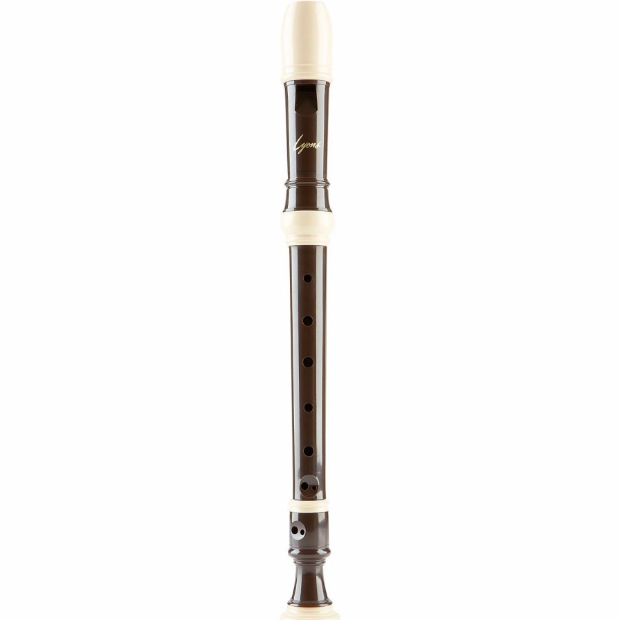 Recorders * | Wholesale Lyons Lyons Premium 3-Piece Soprano Recorder Brown