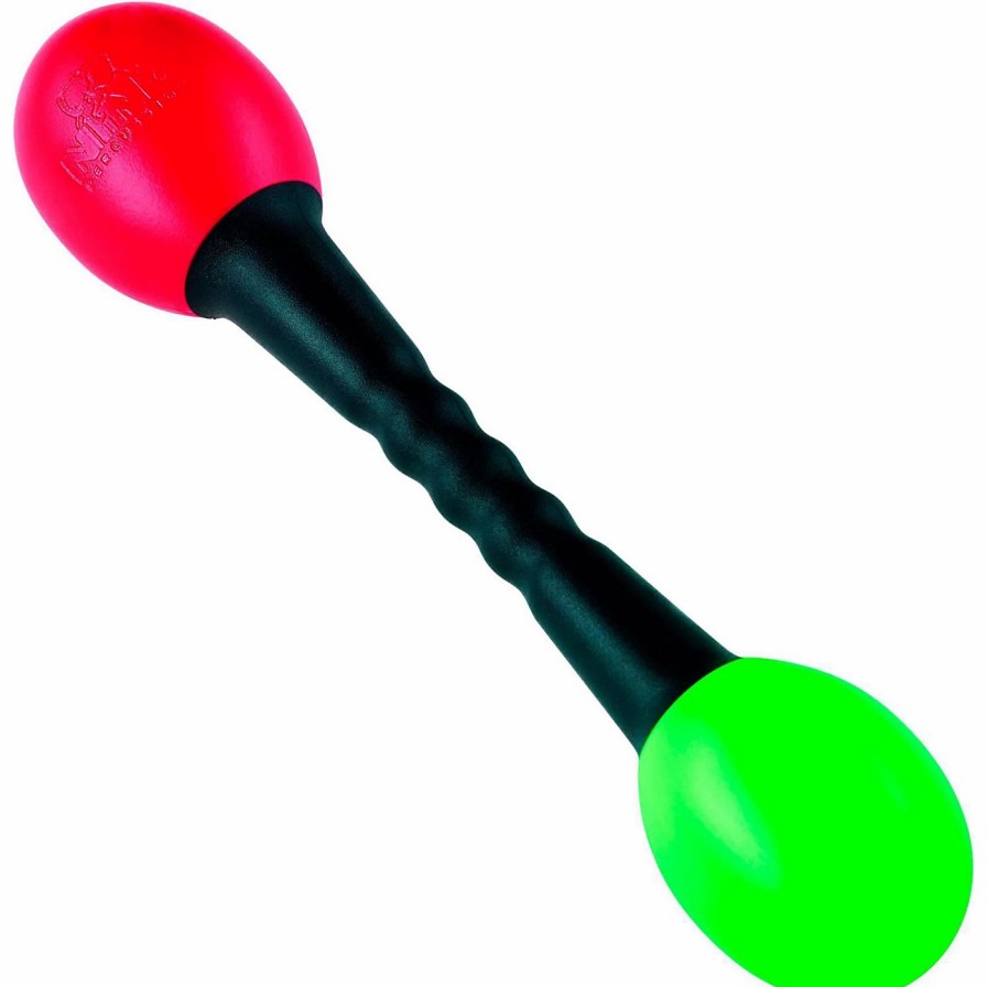 Classroom Rhythm Instruments * | Top 10 Nino Nino Red And Green Plastic Double Shaker