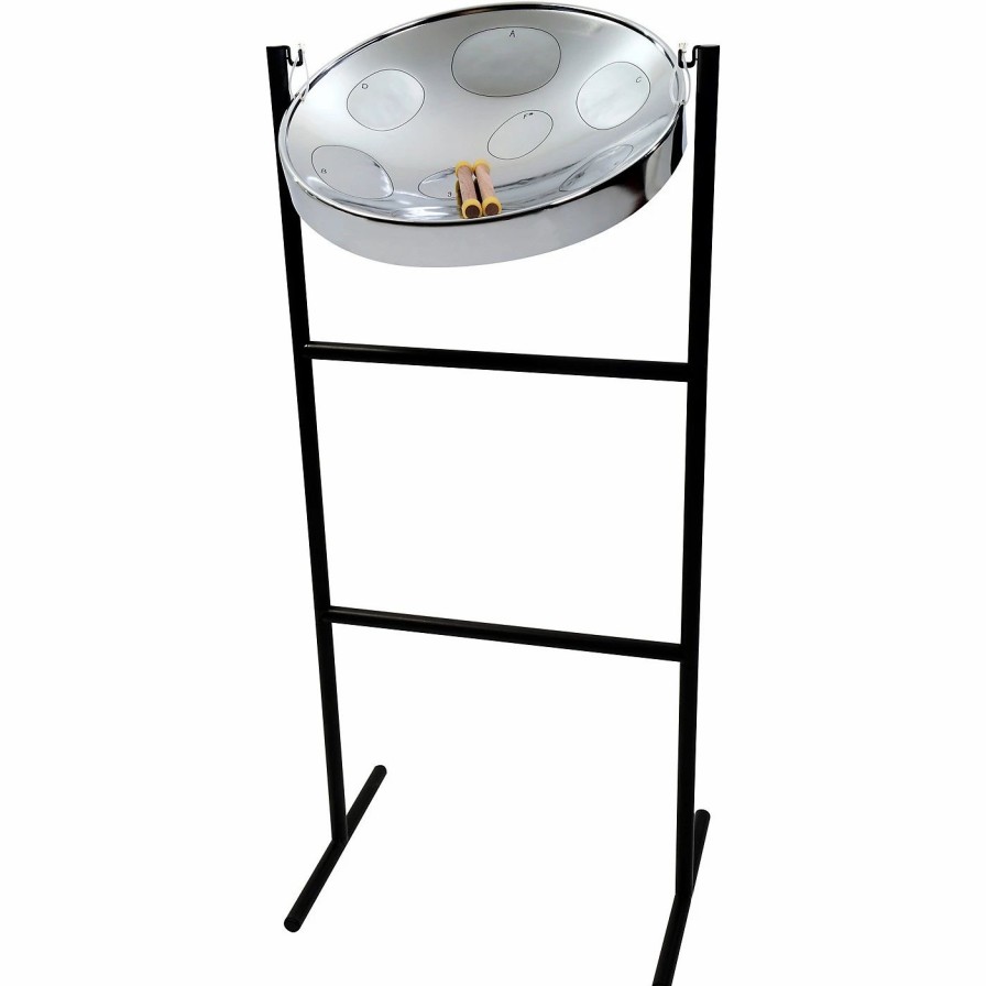 Classroom Rhythm Instruments * | Buy Panyard Panyard Jumbie Jam Steel Drum Kit With Tube Floor Stand Chrome