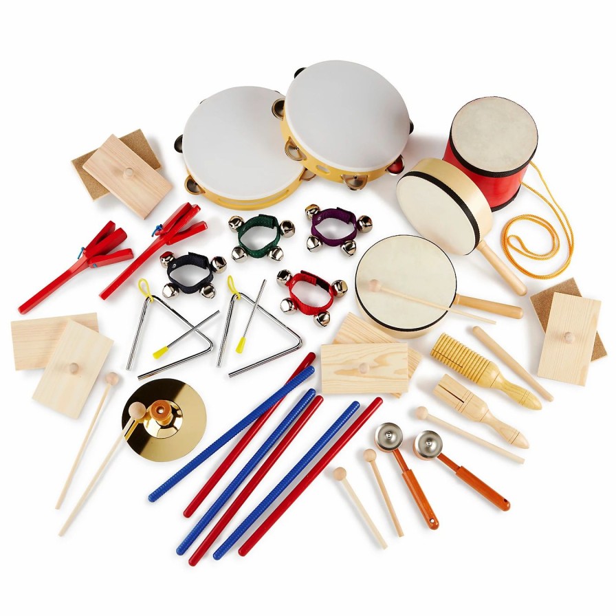 Classroom Rhythm Instruments * | Flash Sale Trophy Trophy Deluxe 25-Player Rhythm Band Set