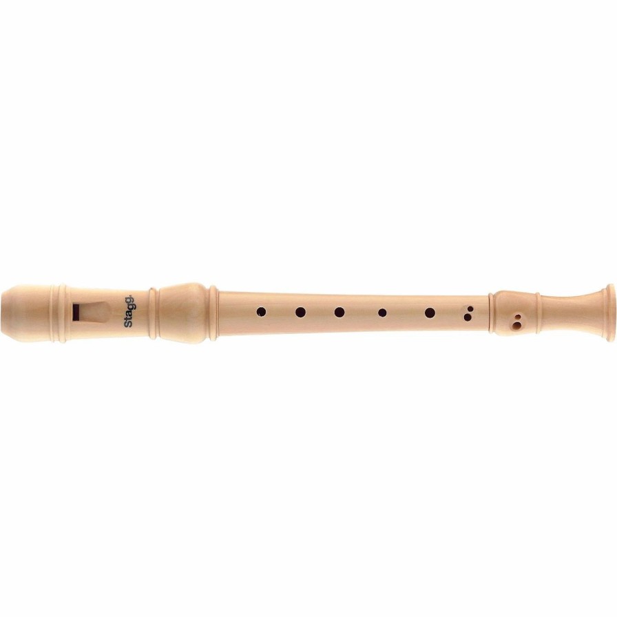 Recorders * | Flash Sale Stagg Stagg Rec-3-Bar/Wd Soprano Recorder