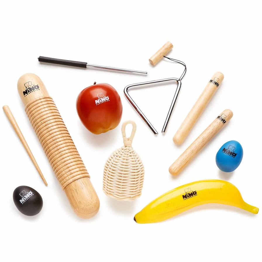 Classroom Rhythm Instruments * | Best Sale Nino Nino 8-Piece Percussion Assortment With Bag