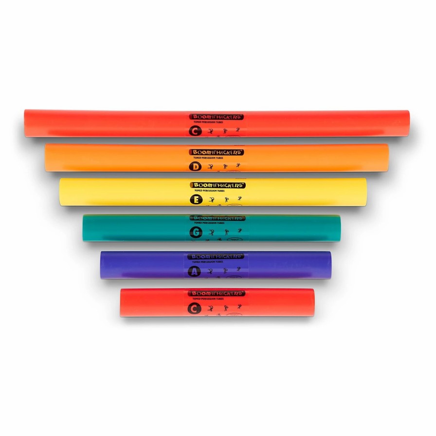 Classroom Tuned Percussion * | Outlet Boomwhackers C Major Pentatonic Scale Set Boomwhackers Tuned Percussion Tubes