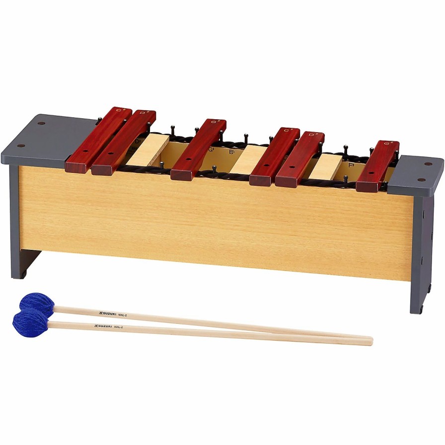 Orff Instruments * | Outlet Suzuki Suzuki Alto Xylophone Chromatic Add-On With Mallets