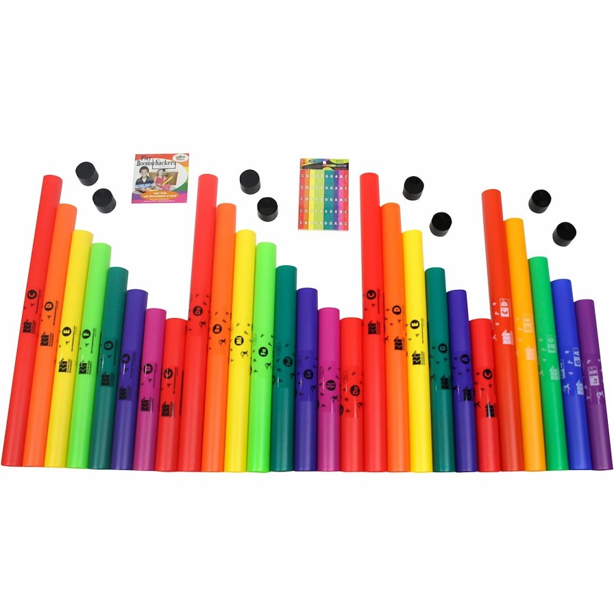 Classroom Tuned Percussion * | Best Sale Boomwhackers Boomwhackers 27 Tube Classroom Pack With Online Audio