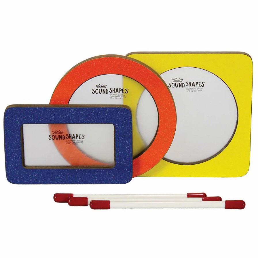 Classroom Rhythm Instruments * | Deals Remo Remo Sound Shapes Mini Shape Pack 7 In. Random Colors