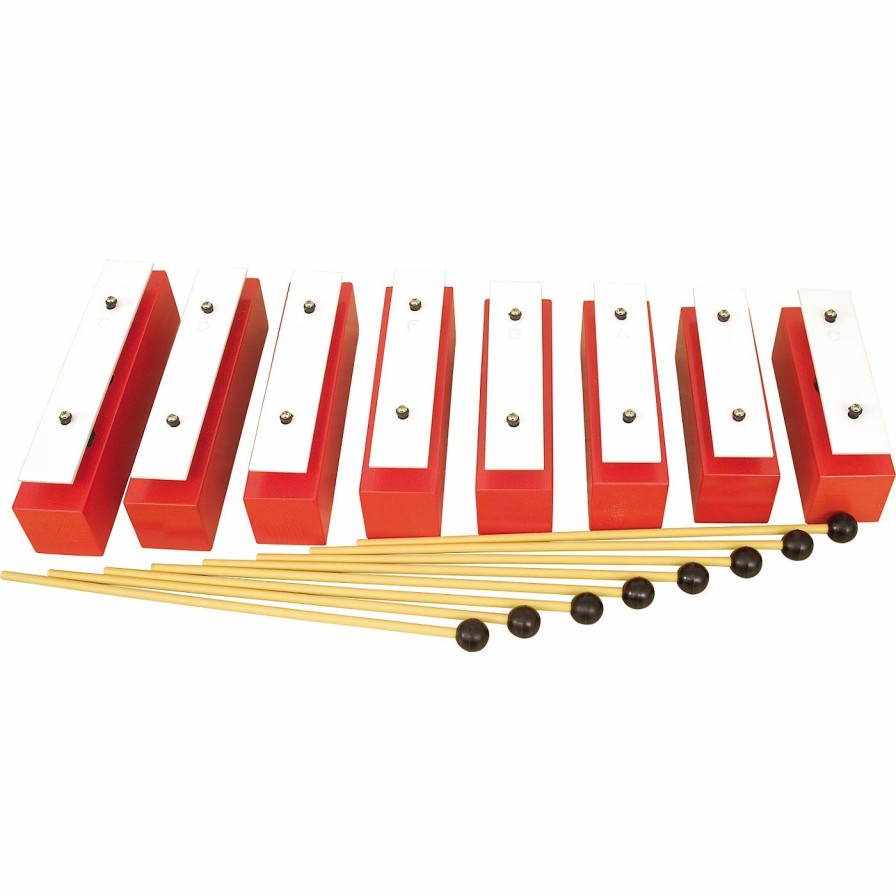 Classroom Rhythm Instruments * | Deals Rhythm Band Rhythm Band 8 Note Diatonic Wooden Resonator Bell Set