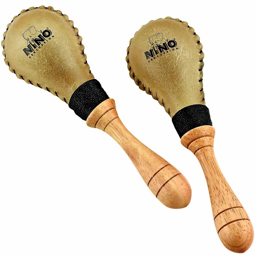 Classroom Rhythm Instruments * | Flash Sale Nino Nino Leather Maracas/Pair Small