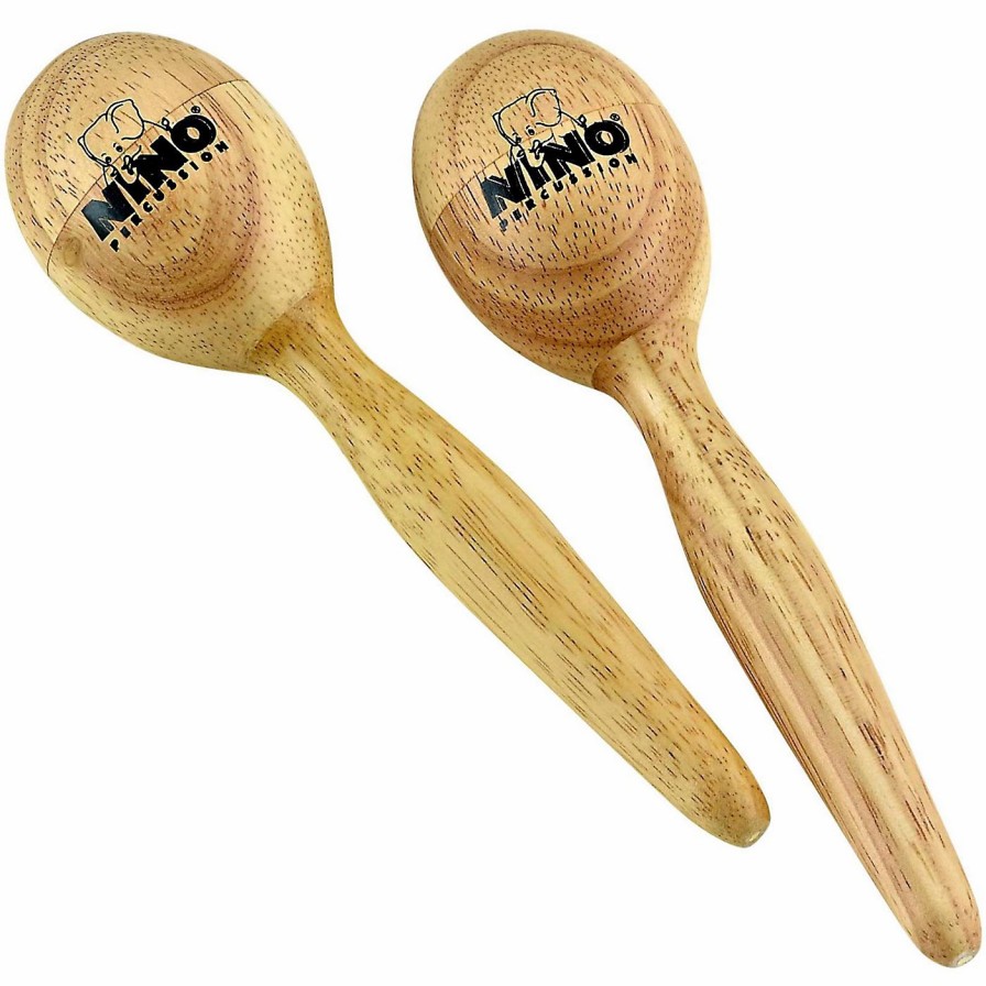 Classroom Rhythm Instruments * | Best Sale Nino Nino Wood Egg Maracas/Pair Natural Small